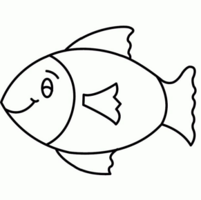 Disegno di pesce da stampare e colorare 275