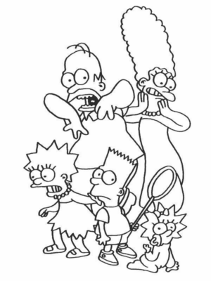 Disegno di I Simpson da stampare e colorare 71