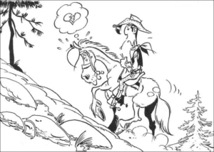 Disegno di Lucky Luke da stampare e colorare 11