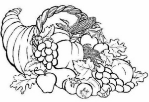 Disegno di cesto di frutta da stampare e colorare 49