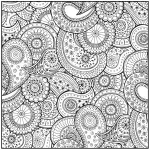 Disegno di mandala da stampare e colorare 312
