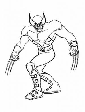 Disegno di Wolverine da stampare e colorare 9