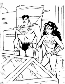 Disegno di Wonder Woman da stampare e colorare 8