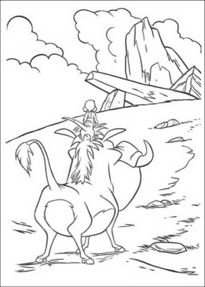 Disegno di Re Leone da stampare e colorare 92