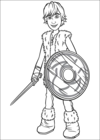 Disegno di Dragon Trainer da stampare e colorare 30