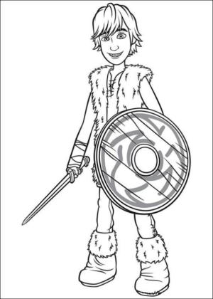 Disegno di Dragon Trainer da stampare e colorare 30