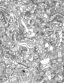 Disegno di mandala da stampare e colorare 1128