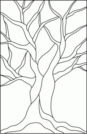 Disegno di albero da stampare e colorare 73