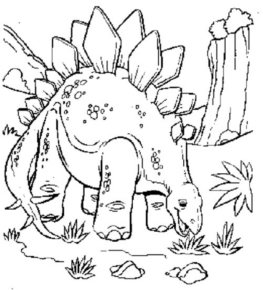 Disegno di Stegosauro da stampare e colorare 23