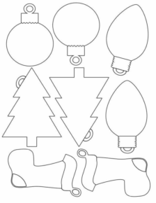 Disegno di palla di Natale da stampare e colorare 54 Disegno di palla di Natale da stampare e colorare 54