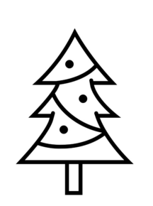 Disegno di albero di Natale da stampare e colorare 88