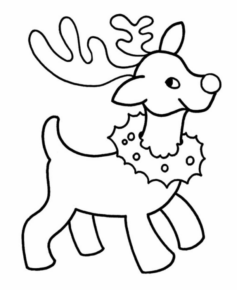 Disegno di renna da stampare e colorare 21