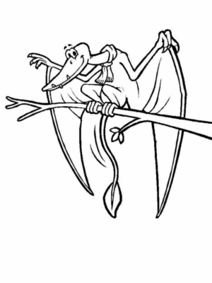 Disegno di Pterodattilo da stampare e colorare 19