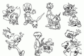 Disegni di Digimon da colorare