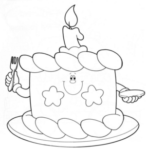 Disegno di compleanno da stampare e colorare 83