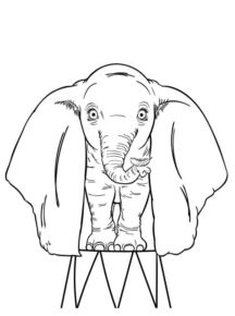 Disegno di Dumbo da stampare e colorare 22