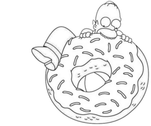 Disegno di I Simpson da stampare e colorare 42