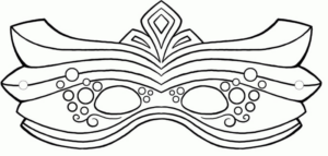 Disegno di maschera da stampare e colorare 93
