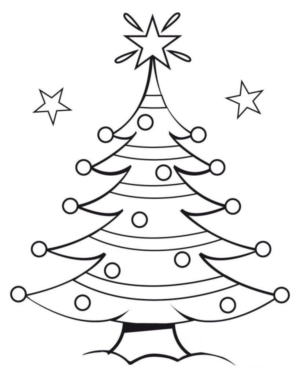 Disegno di albero di Natale da stampare e colorare 53
