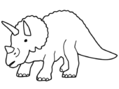 Disegni di Triceratopi da colorare