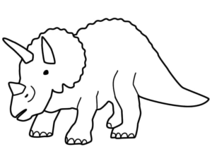 Disegno di Triceratopo da stampare e colorare 27