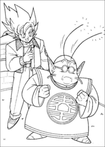 Disegno di Dragon Ball da stampare e colorare 108