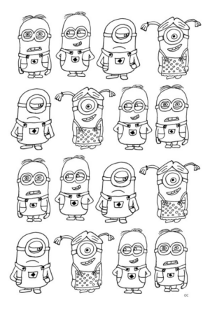 Disegno di Cattivissimo me – Minions da stampare e colorare 34 Disegno di Cattivissimo me – Minions da stampare e colorare 34