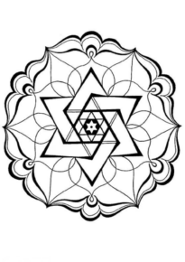 Disegno di mandala da stampare e colorare 1295
