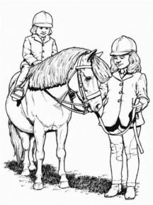 Disegno di cavallo da stampare e colorare 237