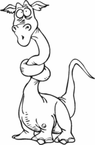 Disegno di Brachiosauro da stampare e colorare 15