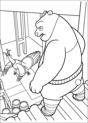 Disegno di Kung Fu Panda da stampare e colorare 22