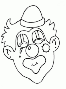 Disegno di clown da stampare e colorare 35