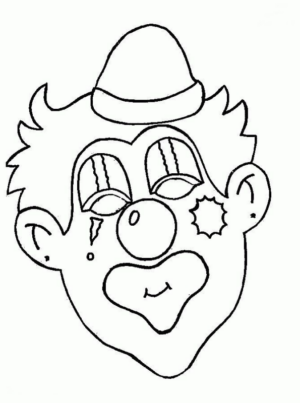Disegno di clown da stampare e colorare 35