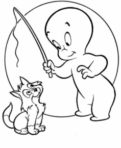 Disegno di Casper da stampare e colorare 46