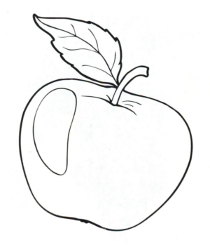 Disegno di mela da stampare e colorare 45