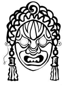Disegno di maschera da stampare e colorare 62