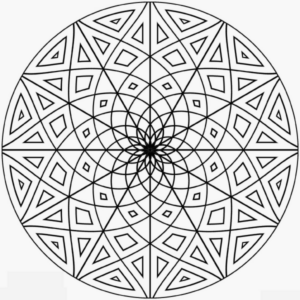 Disegno di mandala da stampare e colorare 1121