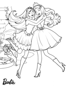 Disegno di Barbie da stampare e colorare 105