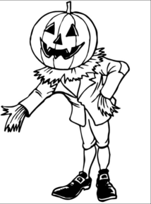 Disegno di zucca di Halloween da stampare e colorare Disegno di zucca di Halloween da stampare e colorare