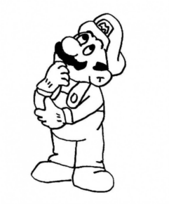 Disegno di Super Mario da stampare e colorare 115