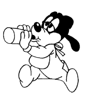 Disegno di Pippo da stampare e colorare 5