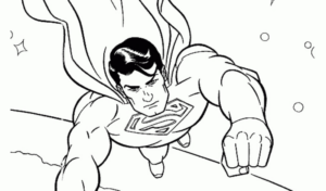 Disegno di Superman da stampare e colorare 7