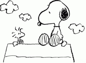 Disegno di Snoopy da stampare e colorare 43