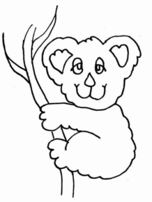 Disegno di koala da stampare e colorare 3