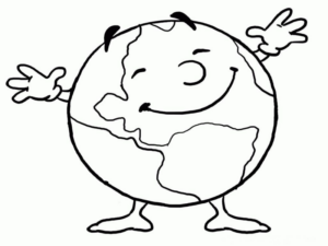 Disegno di terra da stampare e colorare 1