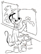 Disegni di Pluto da colorare