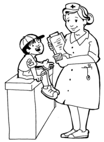 Disegno di infermiere da stampare e colorare 4
