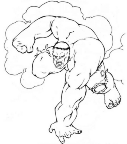 Disegno di Hulk da stampare e colorare 68