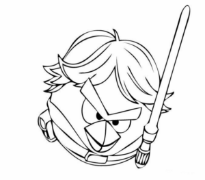 Disegno di Angry birds da stampare e colorare 12