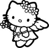 Disegni di Hello Kitty da colorare
